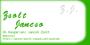 zsolt jancso business card