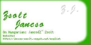 zsolt jancso business card